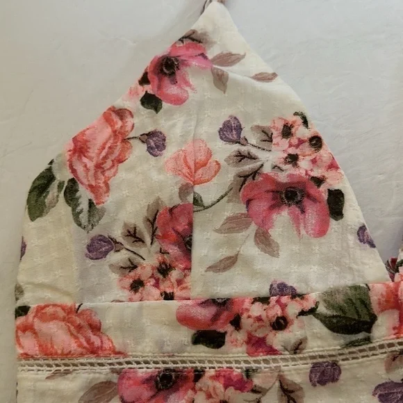 ZARA floral print HALTER CROP TOP NWT small and medium - Picture 4 of 16